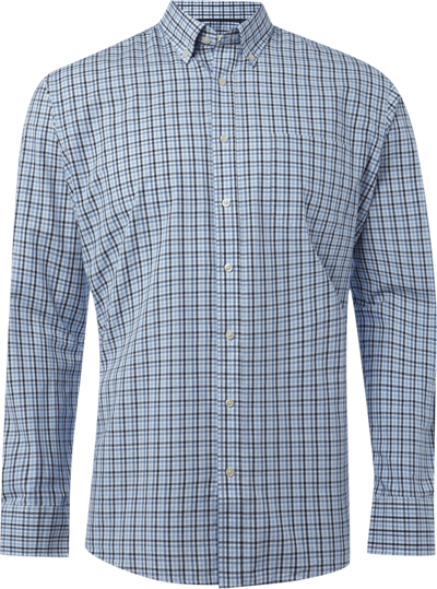 Montego Modern Fit Freizeithemd mit Brusttasche Blau 5