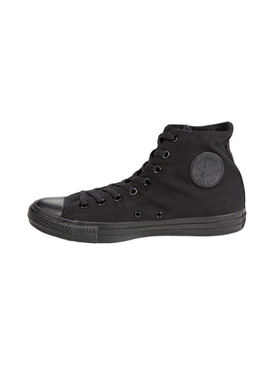 Black canvas converse shoes online