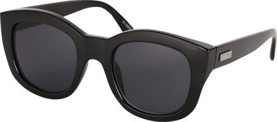 Le Specs Sonnenbrille mit breitem glänzenden Rahmen Black 4