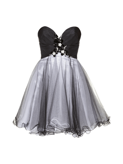 Luxuar Cocktailkleid mit Ziersteinbesatz Black 2