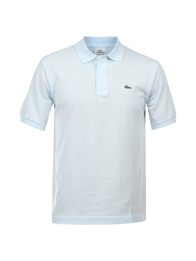 Lacoste Classic fit poloshirt met logobadge Lichtblauw - 2