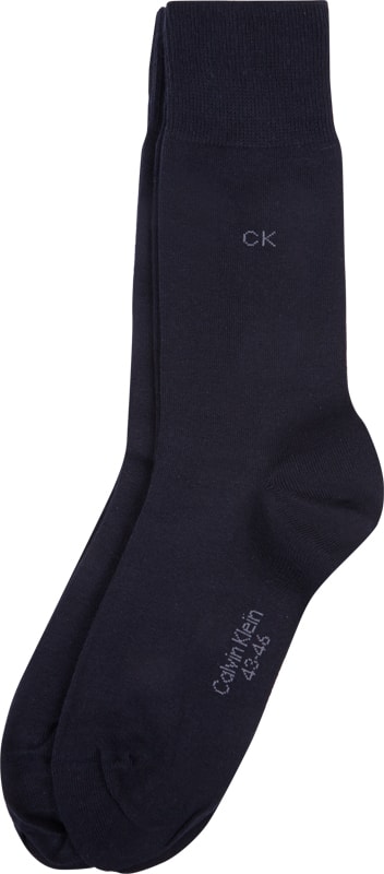 CK Calvin Klein Socken mit Logo-Stickerei im 2er-Pack Dunkelblau 4