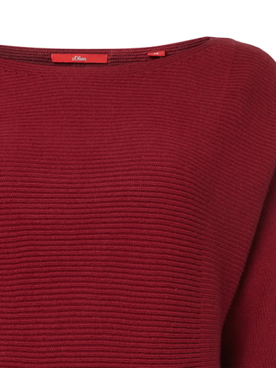 s.Oliver RED LABEL Strickpullover mit Dreiviertel-Ärmeln Kirsche 2