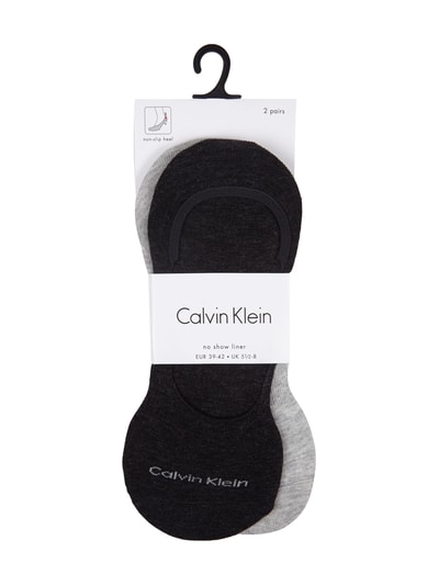 CK Calvin Klein Füßlinge im 2er-Pack Graphit Melange 2