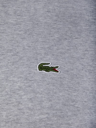 Lacoste Sweatshirt mit Logo-Badge Hellgrau Melange 2