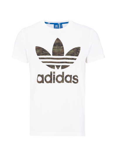 adidas Originals T Shirt mit groBem Logoprint weiss online kaufen