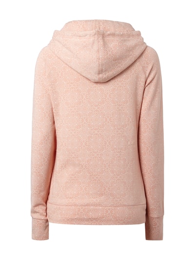 Review Hoodie mit ornamentalem Muster Lachs Melange 3