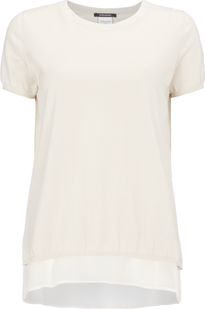 René Lezard Feinstrick-Shirt im 2-in-1-Look (offwhite) online kaufen