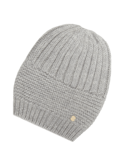 Woolrich Mütze aus reinem Alpaka Dunkelgrau Melange 1