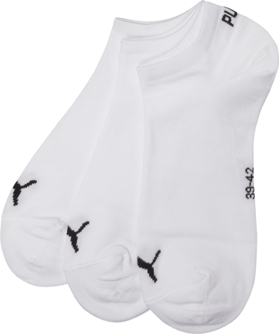 Puma Socken mit elastischem Bündchen im 3er-Pack Weiss 3