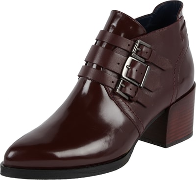 Tommy Hilfiger Triple Monk Straps aus Lackleder Bordeaux 6