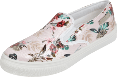 Guess Slip-On Sneakers mit glänzendem Blumenmuster Pink 4