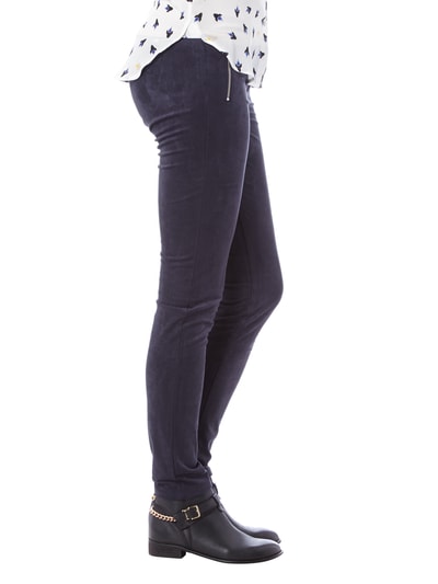 Tommy Hilfiger Hose in Velourslederoptik mit Zierreißverschlüssen  