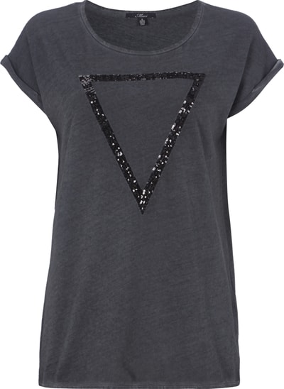 Mavi T-Shirt mit Paillettenbesatz Black 5