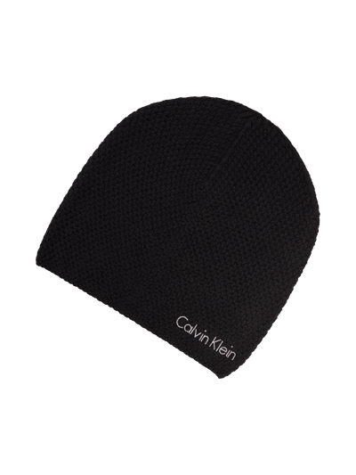 CK Calvin Klein Beanie mit glitzerndem Logo Black 1