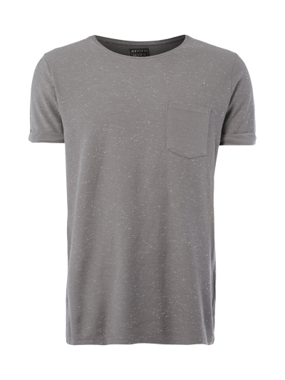 REVIEW T-Shirt mit Pilling-Effekt Mittelgrau 1
