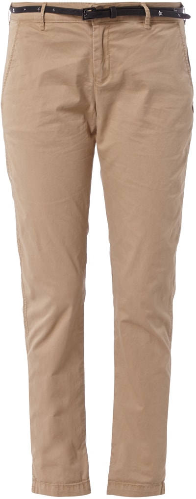 Scotch & Soda Hose mit Gürtel in Lederoptik Sand 6