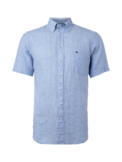 Fynch-Hatton Casual Fit Freizeithemd aus reinem Leinen Bleu 1