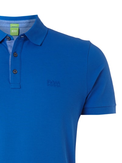 BOSS Green Modern Fit Poloshirt mit Logo-Stickerei Blau 2