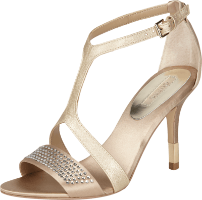 Guess Sandaletten mit Ziersteinbesatz Gold 4