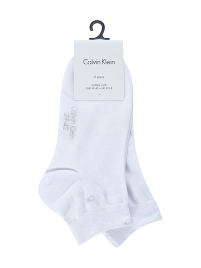 CK Calvin Klein Quarter Socken im 2er-Pack Weiss 2