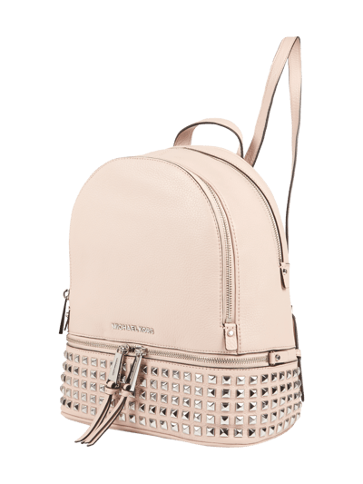 MICHAEL Michael Kors Rucksack aus Leder mit Nietenbesatz Hellrosa 1