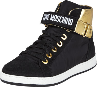 Black and gold high top sneakers online