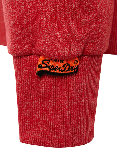 Superdry Hoodie mit gummiertem Logo-Print Rot Melange 2