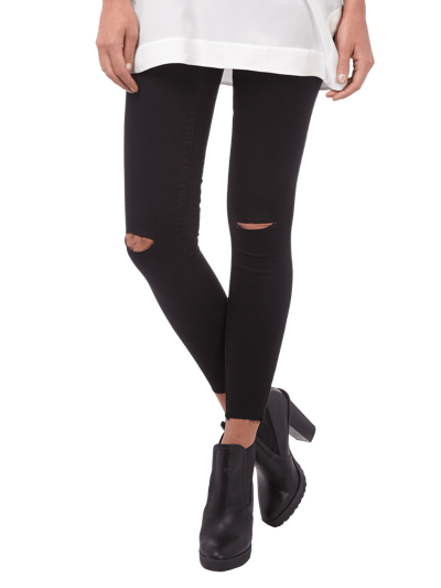 Vila Coloured Jeggings mit Destroyed-Effekten Jeansblau 3