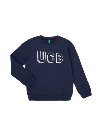 United Colors of Benetton Sweatshirt aus Baumwolle mit Print Marine 1