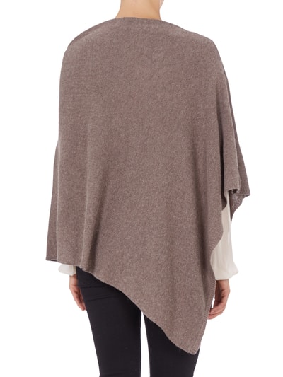 Set Poncho mit asymmetrischem Schnitt Taupe 5