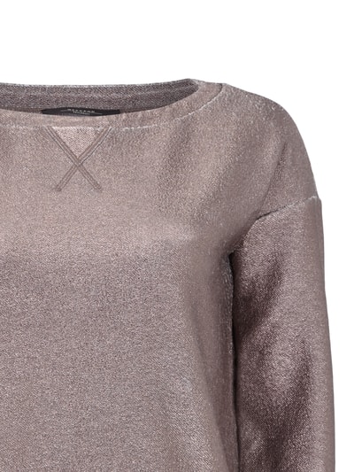 Weekend Max Mara Sweatshirt mit metallisch glänzender Beschichtung Gold 2