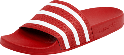 adidas Originals Adiletten mit Logo-Streifen Rot 6