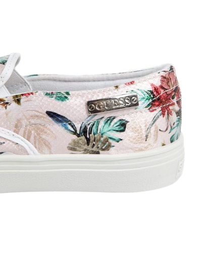 Guess Slip-On Sneakers mit glänzendem Blumenmuster Pink 2