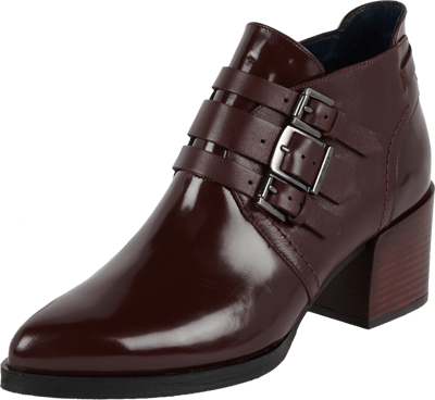 Tommy Hilfiger Triple Monk Straps aus Lackleder Bordeaux 4