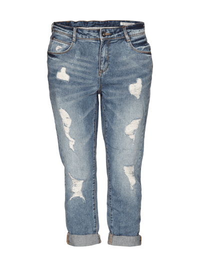 Review Heavy Destroyed Boyfriend Jeans Jeansblau 1