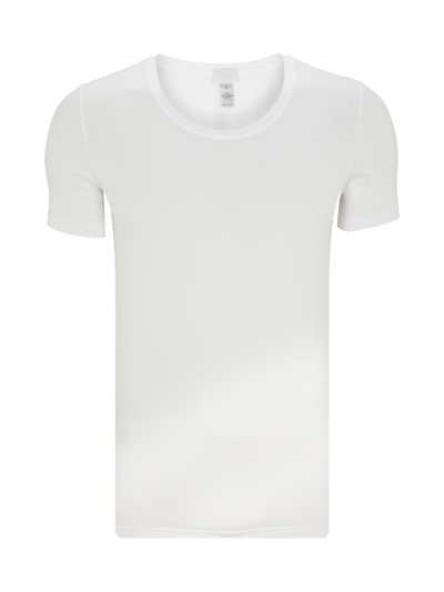 Hanro T-shirt met ronde hals Wit - 1