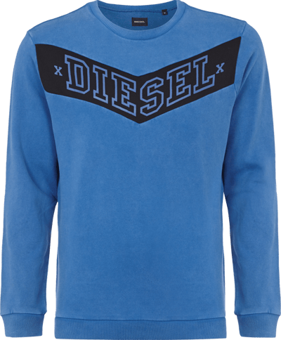 Diesel Sweatshirt mit Kontrasteinsatz und Logoprint Offwhite 4