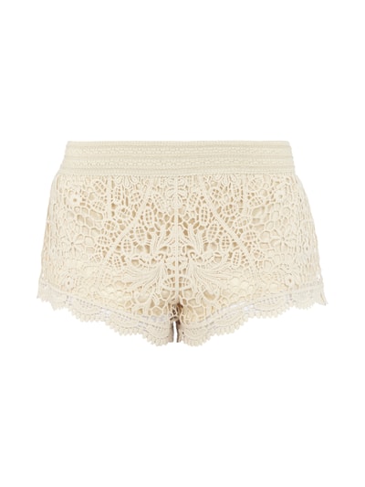 Review Shorts aus Häkelspitze Offwhite 1