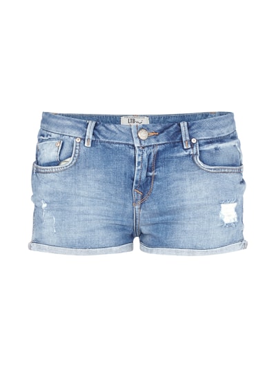 LTB Hotpants im Used Look Jeansblau 1