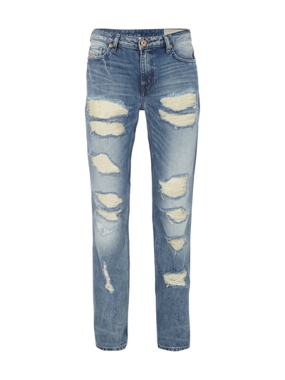 Diesel Slim-Straight Fit Jeans im Destroyed Look Jeansblau 1