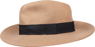 Only Fedora aus reiner Wolle Camel 3