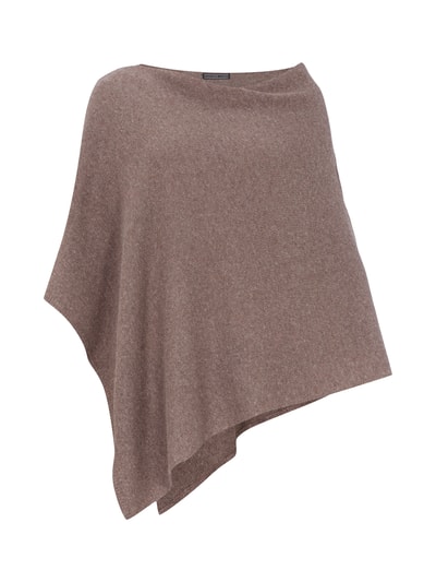 Set Poncho mit asymmetrischem Schnitt Taupe 2