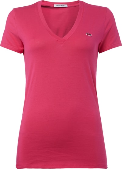 Lacoste Shirt mit Logo-Aufnäher  Pink 4