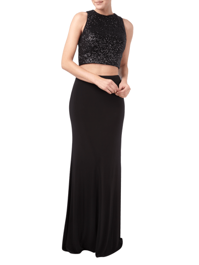 Luxuar Two Piece Abendkleid mit Pailletten  Black 1