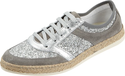 Tamaris Sneaker aus echtem Leder Silber 4