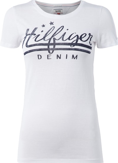 Tommy Jeans T-Shirt mit Logo-Print Weiss 4