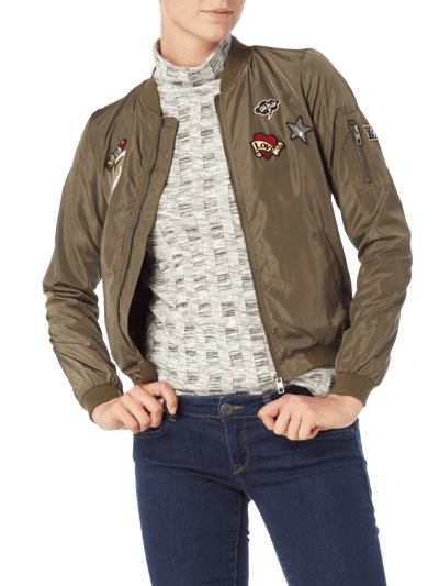 Only Bomber mit Patches Oliv 4