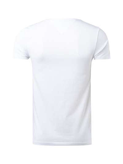 Tommy Hilfiger Slim Fit T-Shirt mit Rundhalsausschnitt Weiss 4