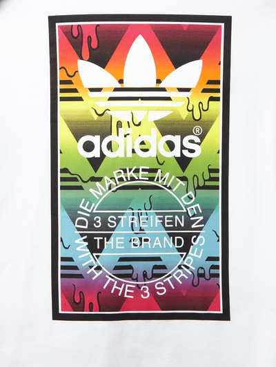 adidas Originals T-Shirt mit großem Logo-Print Weiss 2